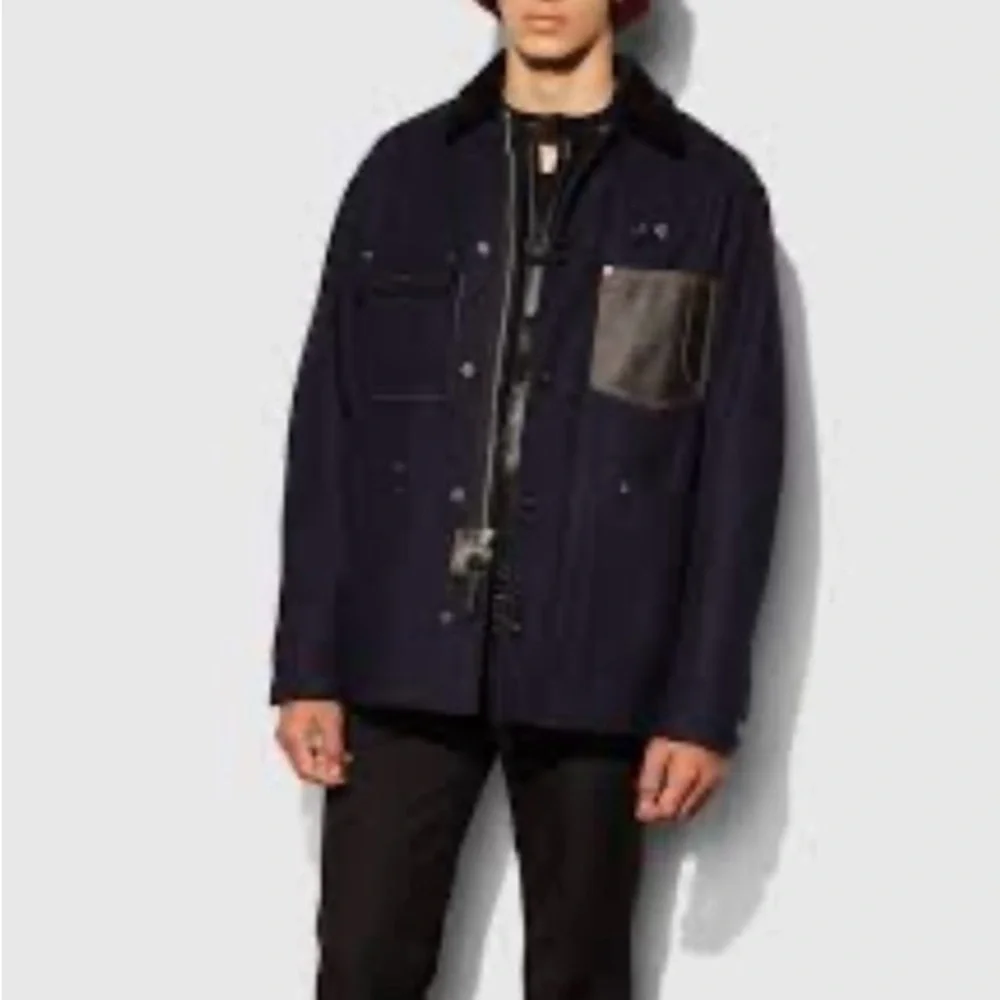 Coach Navy Wool Jacket indigo barn - Picture 2 of 6
